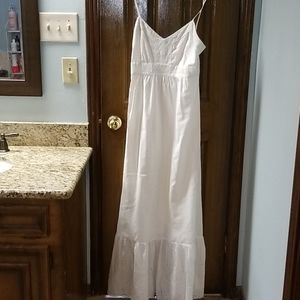 Banana republic embroidered maxi dress
